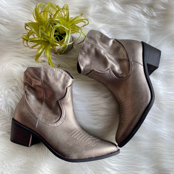 mia embroidered ankle boot
